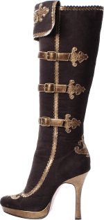 Knee-high pirate/musketeer boots.