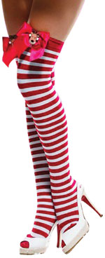 Unbranded Fancy Dress Costumes - Adult Rudolph Striped Stockings
