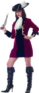 Unbranded Fancy Dress Costumes - Adult Sexy Pirate Captain Small