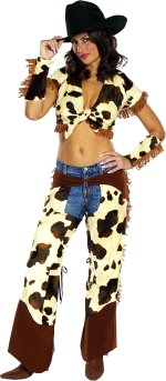 Unbranded Fancy Dress Costumes - Adult Sexy Urban Cowgirl Large: 16