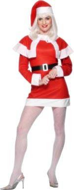 Unbranded Fancy Dress Costumes - Adult Traditional Miss Santa