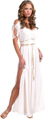 Double side slit dress with lacing and buton trim.
