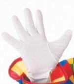 Fancy Dress Costumes - Adult WHITE Cotton Gloves