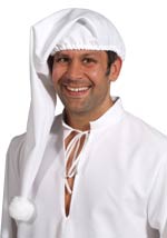 Unbranded Fancy Dress Costumes - Adult White Nightcap