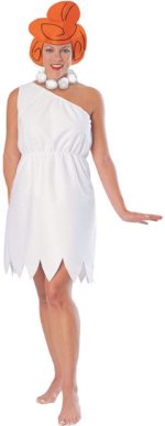 Unbranded Fancy Dress Costumes - Adult Wilma Flintstone Dress 12 to 14