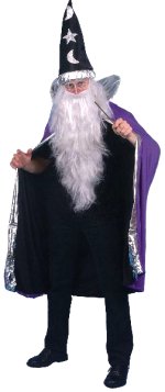 Unbranded Fancy Dress Costumes - Adult Wizard Cape (Reversible Colours)