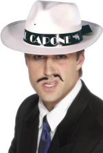 Unbranded Fancy Dress Costumes - Al Capone WHITE Felt Hat