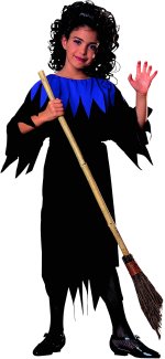 Unbranded Fancy Dress Costumes - Black and Purple Child Witch Small