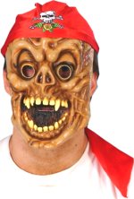 Unbranded Fancy Dress Costumes - Buccaneer Skull Mask With Red Bandana