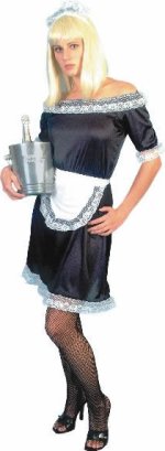 Unbranded Fancy Dress Costumes - Budget French Maid Outfit Standard