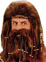 Unbranded Fancy Dress Costumes - Caveman Wig and Beard Set