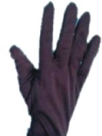 Fancy Dress Costumes - Child BLACK Cotton Gloves