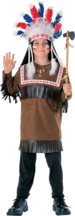 Unbranded Fancy Dress Costumes - Child Cherokee Warrior Age 3-4