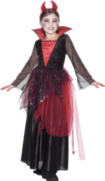 Unbranded Fancy Dress Costumes - Child Devil Princess Deluxe Age: 3-5 110cm