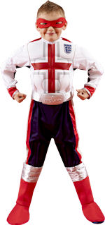 Unbranded Fancy Dress Costumes - Child England Muscle Chest Superhero WHT Small