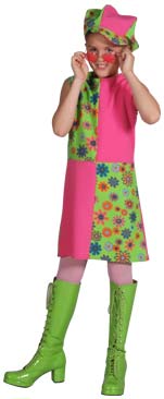 Unbranded Fancy Dress Costumes - Child Flower Power Dress Small