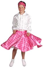 Unbranded Fancy Dress Costumes - Child Rock ` Roll Skirt - Pink Small