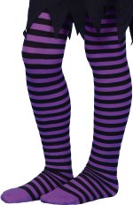Fancy Dress Costumes - Child Tights PURPLE and BLACK