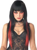 Unbranded Fancy Dress Costumes - Chopstix Wig - Black/Red
