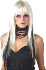 Unbranded Fancy Dress Costumes - Chopstix Wig - White/Black
