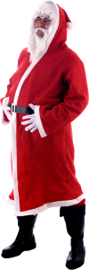 Unbranded Fancy Dress Costumes - Christmas Santa Gown With Hood - Budget