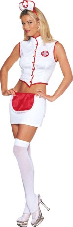 Unbranded Fancy Dress Costumes - Deluxe 3 Piece Naughty Nurse Small/Medium
