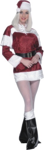 Fancy Dress Costumes - Deluxe Miss Santa