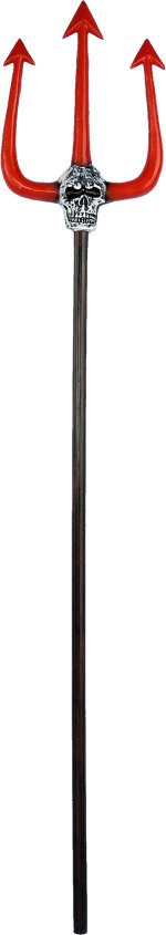 6ft sturdy PVC trident. Unscrews for easy shipping and storage.