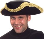 Unbranded Fancy Dress Costumes - Deluxe Tricorn Hat