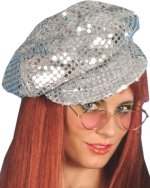 Unbranded Fancy Dress Costumes - Disco Sequin Hat SILVER