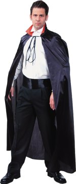 Fancy Dress Costumes - Dracula Full Length Satin Cape