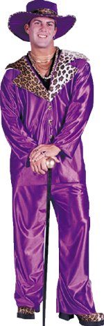 Unbranded Fancy Dress Costumes - Economy and#39;Big Daddyand39; Pimp Suit and Hat