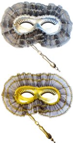 Unbranded Fancy Dress Costumes - Eyemask With Stick Silver