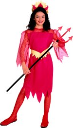 Unbranded Fancy Dress Costumes - Girl Devilina Age 5-7