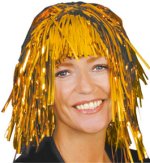 Unbranded Fancy Dress Costumes - Gold Tinsel Wig