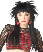 Unbranded Fancy Dress Costumes - Jagged Edge Wig - Black