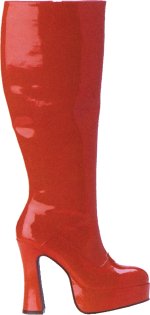 Unbranded Fancy Dress Costumes - Ladies Platform Boots RED Small