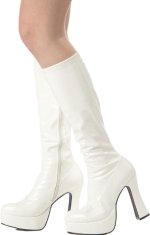 Unbranded Fancy Dress Costumes - Ladies Platform Boots WHITE Small