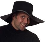 Fancy Dress Costumes - Luxury Black 70and#39;s Hat
