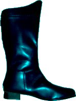 Unbranded Fancy Dress Costumes - MENS BLACK Long Boots Small 7 to 8