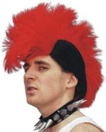 Unbranded Fancy Dress Costumes - Mohawk Wig Red and Black