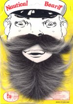 Unbranded Fancy Dress Costumes - Nautical Beard - Grey