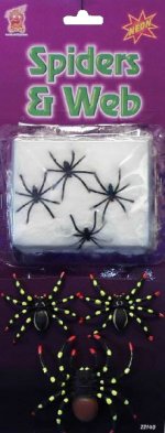 Unbranded Fancy Dress Costumes - Neon Glow Spiders and Web