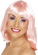 Fancy Dress Costumes - Neon Party Wig LIGHT PINK