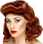 Unbranded Fancy Dress Costumes - Pin Up Girl Wig AUBURN