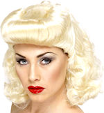 Unbranded Fancy Dress Costumes - Pin Up Girl Wig BLONDE