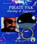 Unbranded Fancy Dress Costumes - Pirate Eyepatch and Earring Set