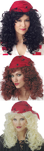 Unbranded Fancy Dress Costumes - Pirate Wig and Bandana Black