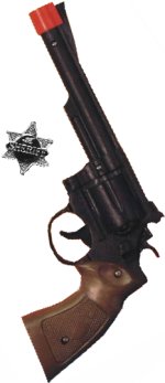 Unbranded Fancy Dress Costumes - Plastic Wild West Gun and Sheriff Star