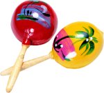 Unbranded Fancy Dress Costumes - Real Mexican Wood Maracas